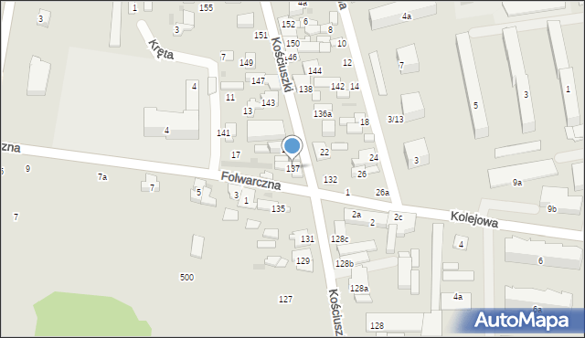 Szydłowiec, Kościuszki Tadeusza, gen., 137, mapa Szydłowiec