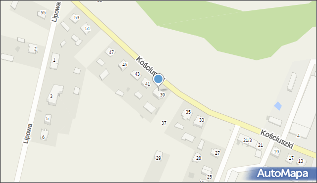 Szypliszki, Kościuszki Tadeusza, gen., 39a, mapa Szypliszki