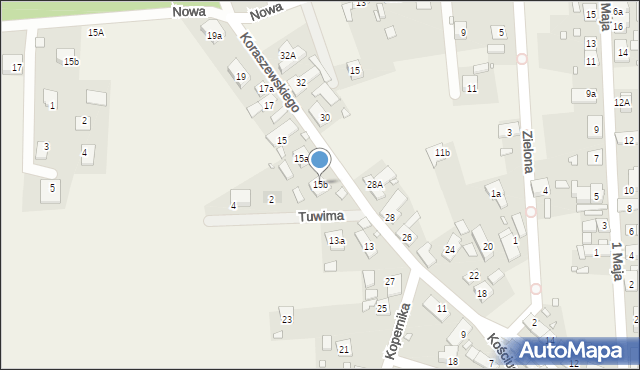 Tarnów Opolski, Koraszewskiego, 15b, mapa Tarnów Opolski