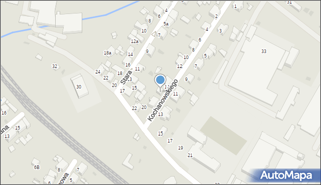 Tarnowskie Góry, Kochanowskiego Jana, 16, mapa Tarnowskie Góry