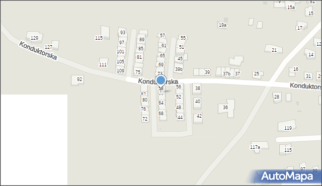 Tarnowskie Góry, Konduktorska, 60, mapa Tarnowskie Góry