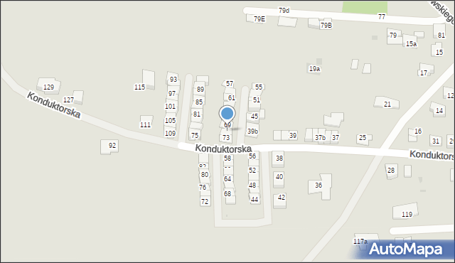 Tarnowskie Góry, Konduktorska, 71, mapa Tarnowskie Góry