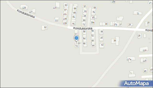 Tarnowskie Góry, Konduktorska, 74, mapa Tarnowskie Góry