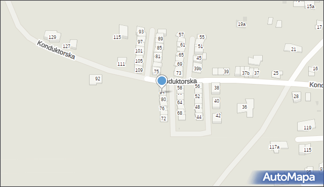 Tarnowskie Góry, Konduktorska, 82, mapa Tarnowskie Góry