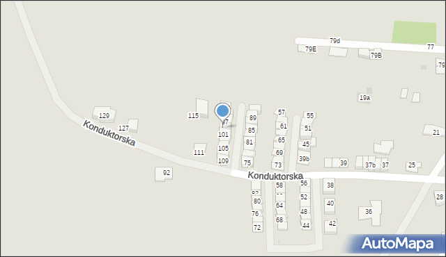 Tarnowskie Góry, Konduktorska, 99, mapa Tarnowskie Góry