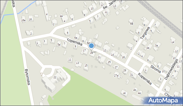 Tarnowskie Góry, Kopernika Mikołaja, 19, mapa Tarnowskie Góry
