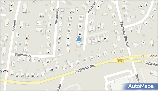 Tczew, Korczaka Janusza, 24, mapa Tczew