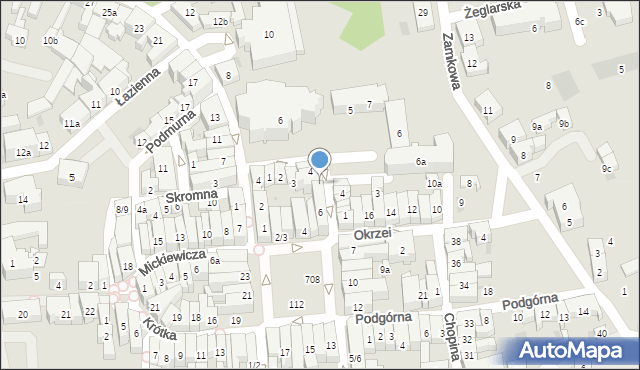 Tczew, Kościelna, 6/7, mapa Tczew