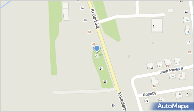 Terespol, Kodeńska, 22, mapa Terespol