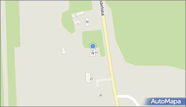 Terespol, Kodeńska, 58, mapa Terespol