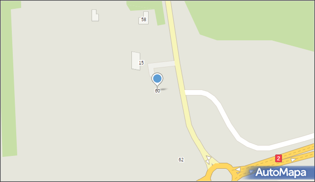 Terespol, Kodeńska, 60, mapa Terespol