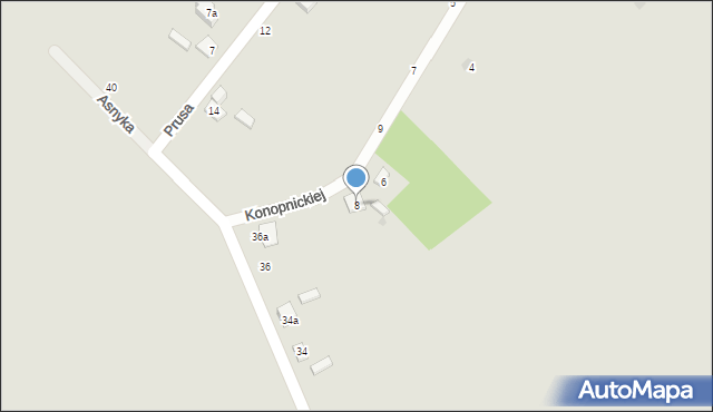 Terespol, Konopnickiej Marii, 8, mapa Terespol