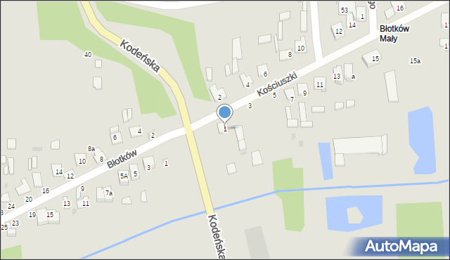 Terespol, Kościuszki Tadeusza, gen., 1, mapa Terespol