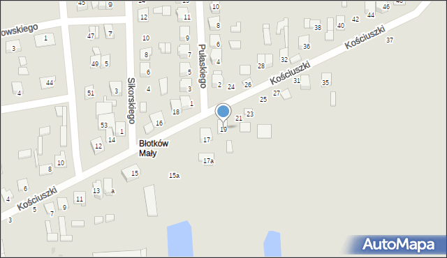 Terespol, Kościuszki Tadeusza, gen., 19, mapa Terespol