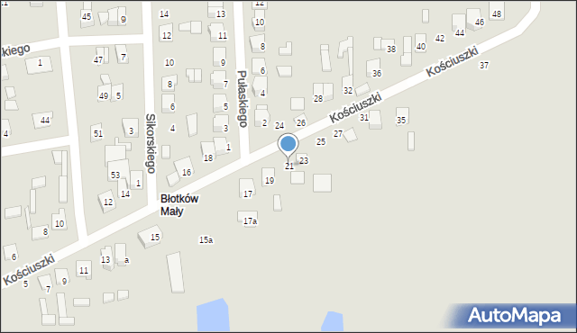 Terespol, Kościuszki Tadeusza, gen., 21, mapa Terespol