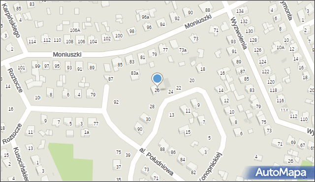 Tomaszów Lubelski, Konopnickiej Marii, 26, mapa Tomaszów Lubelski