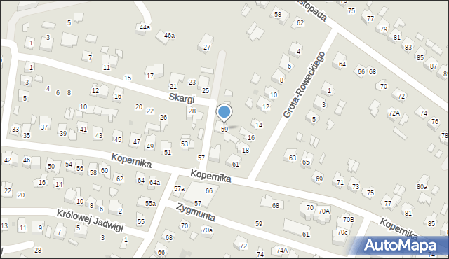 Tomaszów Lubelski, Kopernika Mikołaja, 59, mapa Tomaszów Lubelski