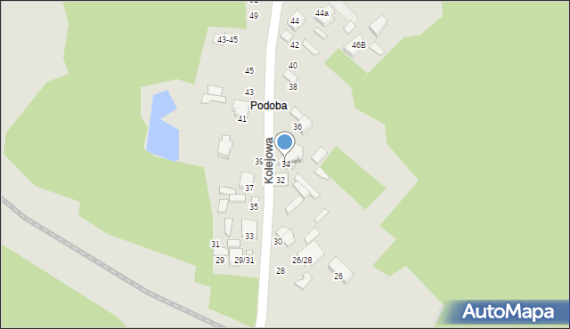 Tomaszów Mazowiecki, Kolejowa, 34, mapa Tomaszów Mazowiecki