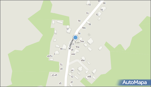 Tomaszów Mazowiecki, Kolejowa, 52a, mapa Tomaszów Mazowiecki