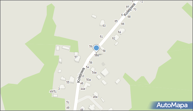 Tomaszów Mazowiecki, Kolejowa, 56b, mapa Tomaszów Mazowiecki