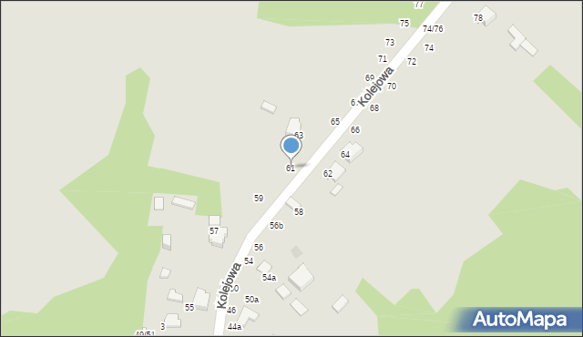 Tomaszów Mazowiecki, Kolejowa, 61, mapa Tomaszów Mazowiecki