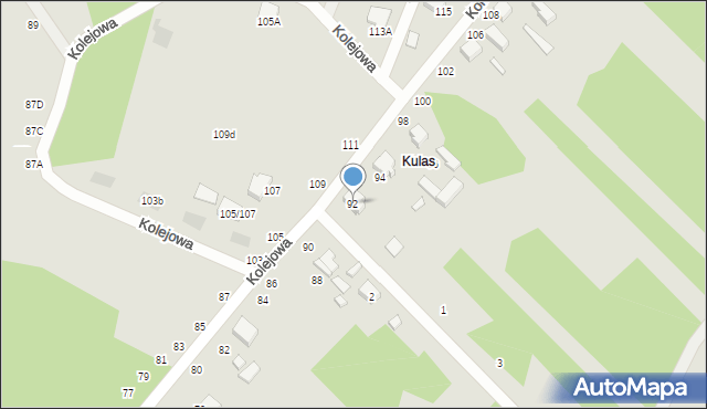 Tomaszów Mazowiecki, Kolejowa, 92, mapa Tomaszów Mazowiecki