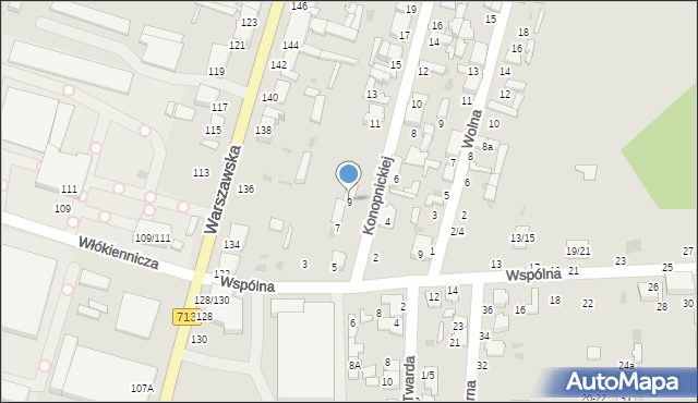 Tomaszów Mazowiecki, Konopnickiej Marii, 9, mapa Tomaszów Mazowiecki