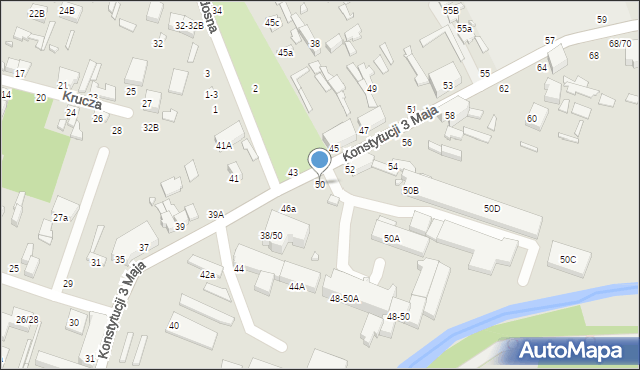 Tomaszów Mazowiecki, Konstytucji 3 Maja, 50, mapa Tomaszów Mazowiecki