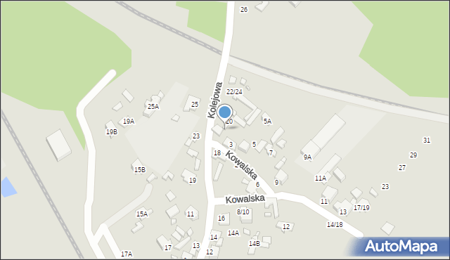 Tomaszów Mazowiecki, Kowalska, 1, mapa Tomaszów Mazowiecki