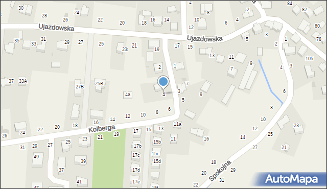 Tomaszowice, Kolberga, 4, mapa Tomaszowice