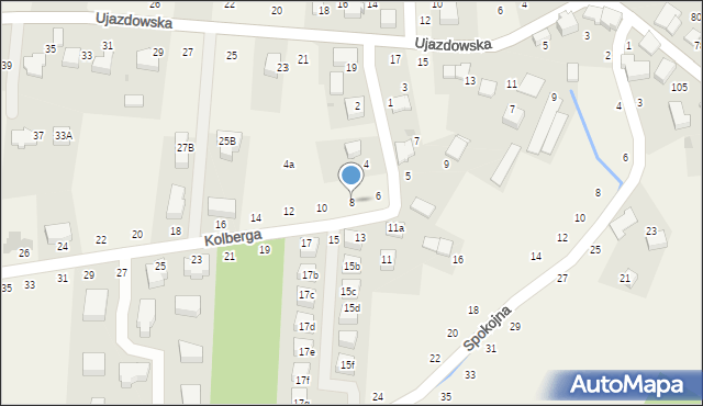 Tomaszowice, Kolberga, 8, mapa Tomaszowice