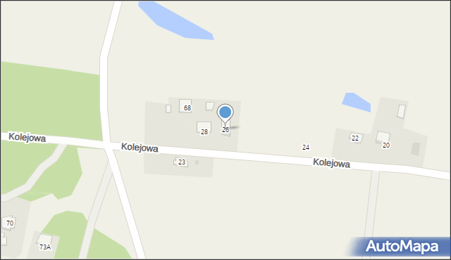 Toporzysko, Kolejowa, 26, mapa Toporzysko