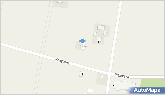 Toporzysko, Kolejowa, 4, mapa Toporzysko