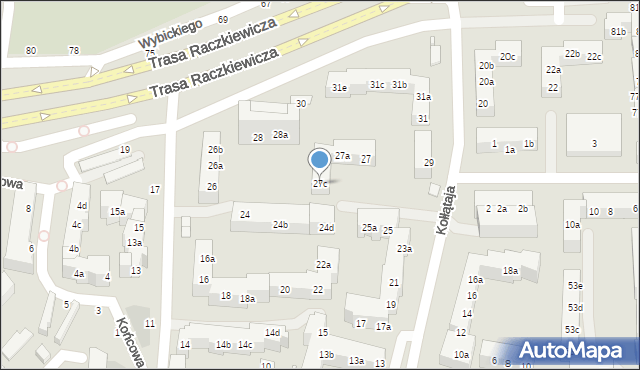 Toruń, Kołłątaja Hugo, 27c, mapa Torunia