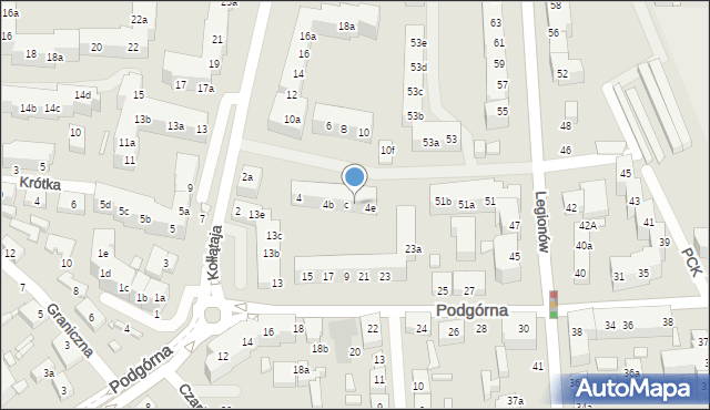 Toruń, Kołłątaja Hugo, 4d, mapa Torunia