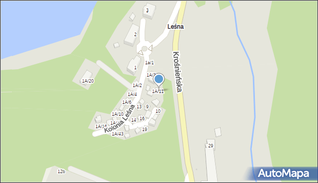 Torzym, Kolonia Leśna, 9a, mapa Torzym