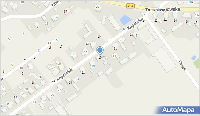 Truskolasy, Kopernika Mikołaja, 15, mapa Truskolasy