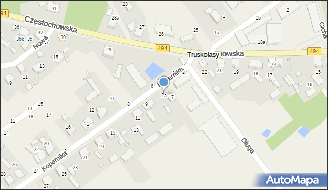 Truskolasy, Kopernika Mikołaja, 2a, mapa Truskolasy