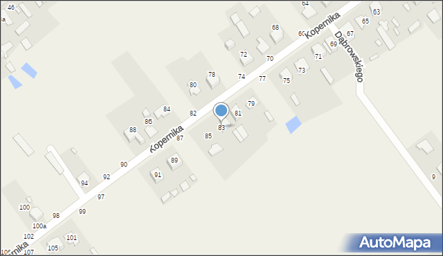 Truskolasy, Kopernika Mikołaja, 83, mapa Truskolasy