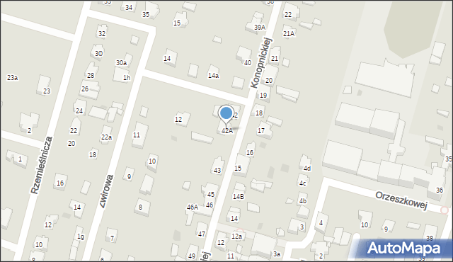 Trzcianka, Konopnickiej Marii, 42A, mapa Trzcianka