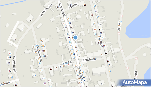 Trzcińsko-Zdrój, Kościuszki Tadeusza, gen., 22, mapa Trzcińsko-Zdrój