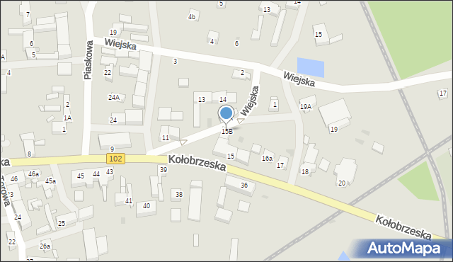 Trzebiatów, Kołobrzeska, 15B, mapa Trzebiatów