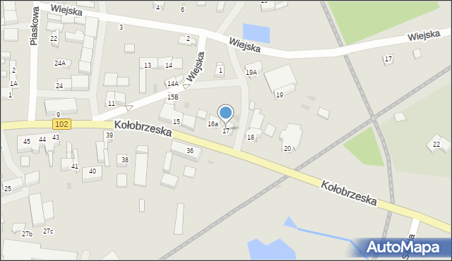 Trzebiatów, Kołobrzeska, 17, mapa Trzebiatów