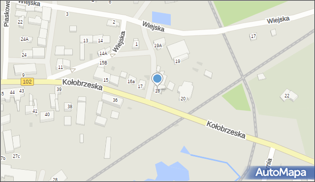 Trzebiatów, Kołobrzeska, 18, mapa Trzebiatów