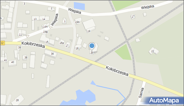 Trzebiatów, Kołobrzeska, 20, mapa Trzebiatów