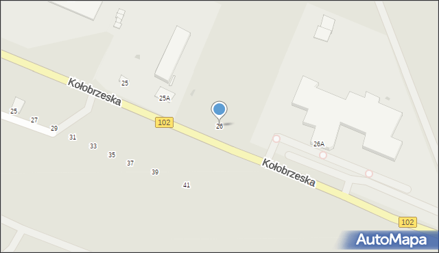 Trzebiatów, Kołobrzeska, 26, mapa Trzebiatów