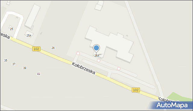 Trzebiatów, Kołobrzeska, 26A, mapa Trzebiatów