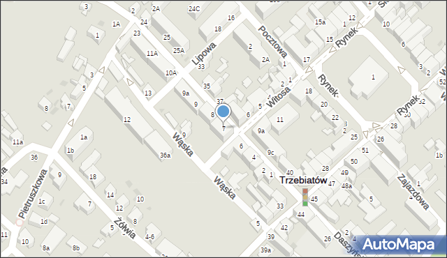 Trzebiatów, Kościuszki Tadeusza, gen., 7, mapa Trzebiatów