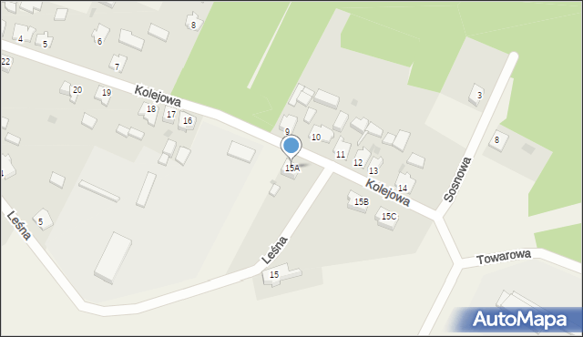 Trzebicz, Kolejowa, 15A, mapa Trzebicz