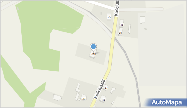 Trzebież, Kościuszki Tadeusza, gen., 25b, mapa Trzebież